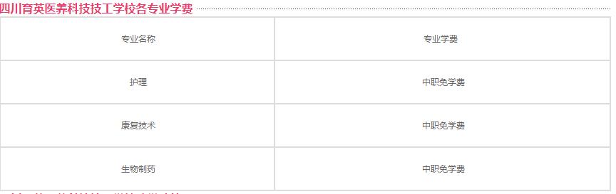 关于四川护理学校学费多少的信息