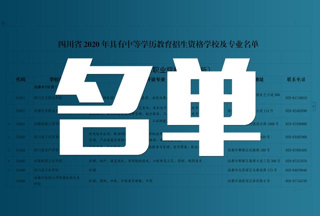四川中职学校有哪些(四川公办中职学校有哪些)